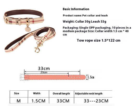 Juego de Correas y Collares de Cuero para Mascotas Pequeñas - Image 4