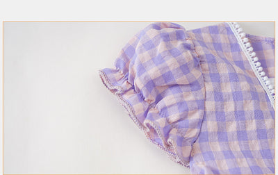 Vestido de Verano Princesa Bebé a Cuadros - Image 9