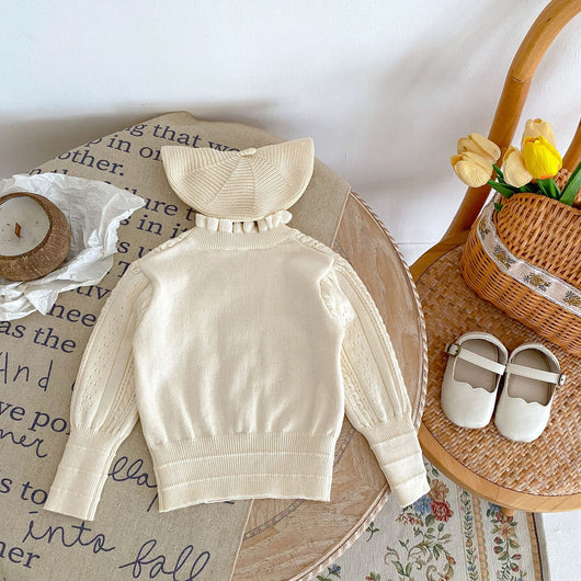 Blusa Tejida para Bebé Niña con Cuello Hueco y Detalle Stringy - Image 24