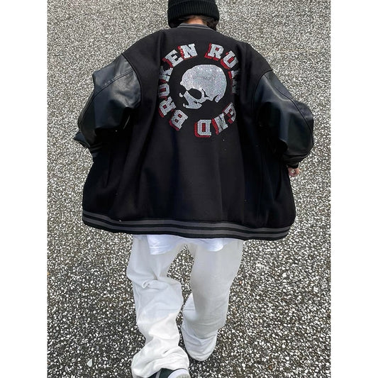 Chaqueta de Béisbol Calavera y Espadas para Hombre - Image 2