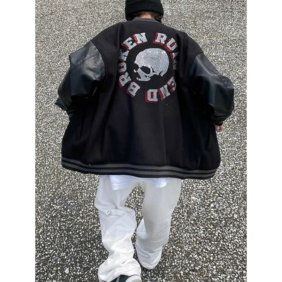 Chaqueta de Béisbol Calavera y Espadas para Hombre - Image 2