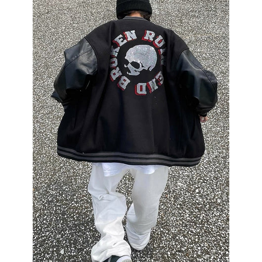 Chaqueta de Béisbol Calavera y Espadas para Hombre - Image 2