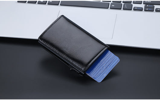 Cartera Minimalista de Cuero Engrasado con Protección Antimagnética - Image 11