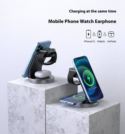 Cargador Inalámbrico Multifuncional para Teléfono, Reloj y Auriculares - Image 8