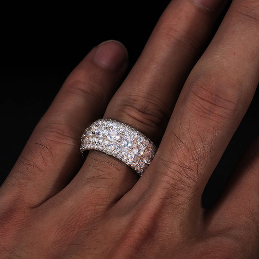 Anillo de Plata Esterlina 925 con Mosonita - Image 2