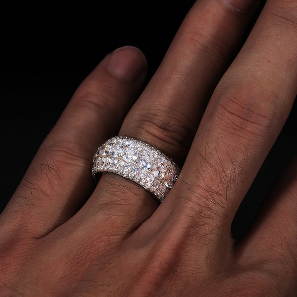 Anillo de Plata Esterlina 925 con Mosonita