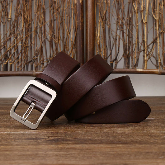 Cinturón de Negocios Minimalista con Hebilla Pin Luxury Fashion - Image 9