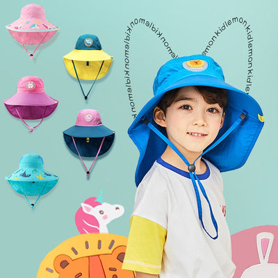 Sombrero de Ala Ancha para Niños - Protección Solar Verano - Image 9