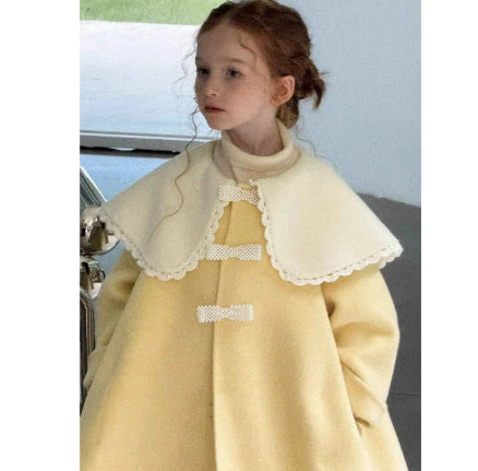 Abrigo Amarillo Acolchado de Largo Medio para Niños - Image 5