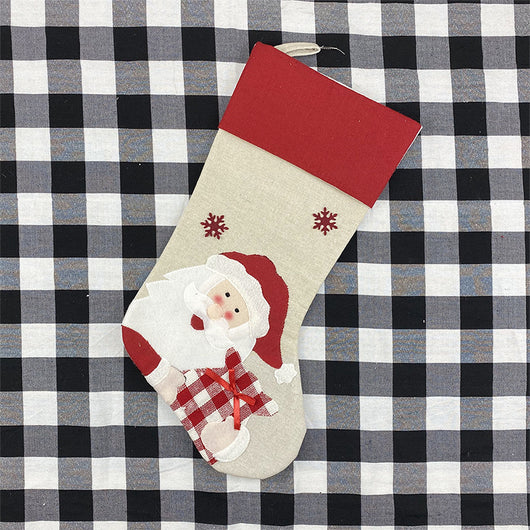 Bolsa de Regalo Navideña con Diseños de Papá Noel, Muñeco de Nieve y Reno - Image 3