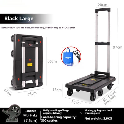 Carrito Portátil Plegable para Equipaje y Compras - Image 12