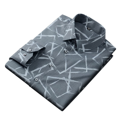 Camisa Estampada de Fibra de Bambú para Hombre - Image 3
