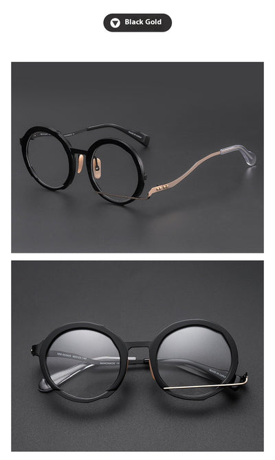 Lentes Graduados Marco Redondo Metálico - Diseño Fashion Versátil - Image 10