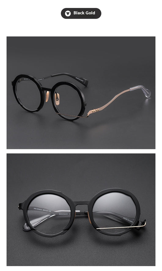 Lentes Graduados Marco Redondo Metálico - Diseño Fashion Versátil - Image 10