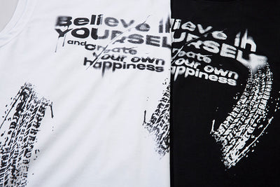 Playera Hombre con Estampa de Letras y Detalle de Chaleco - Image 8