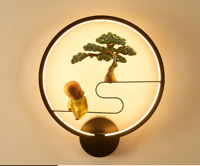 Lámpara LED de Pared Estilo Chino Moderno para Sala y Dormitorio - Image 12