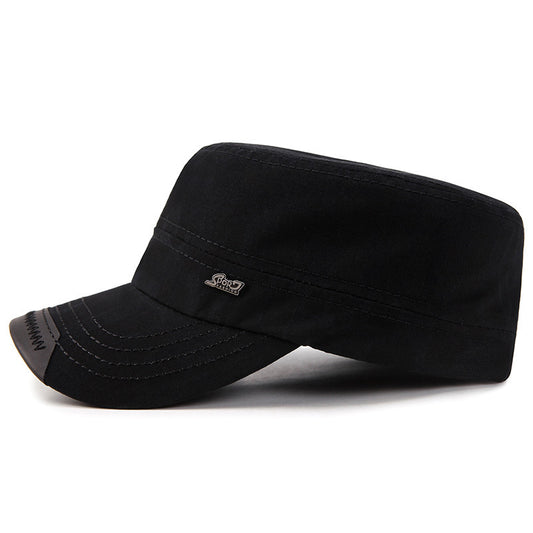 Gorra Plana de Algodón Puro para Hombre