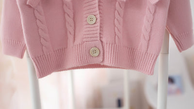 Cardigan Infantil con Lazo V-Neck para Niñas - Image 2