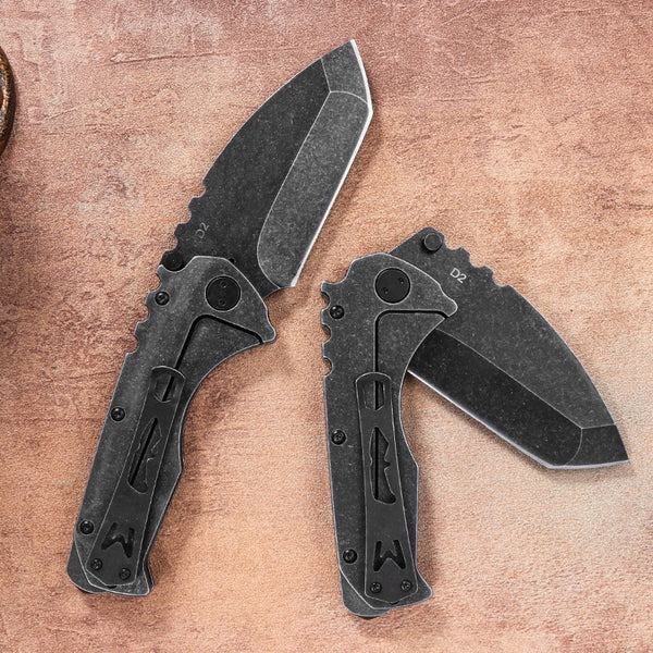 Cuchillo Táctico Plegable de Acero Reforzado para Aventuras al Aire Libre