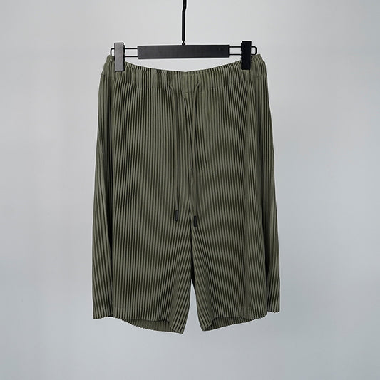 Pantalones Cortos Hombre Plisados Talla Grande Comodidad Casual - Image 2