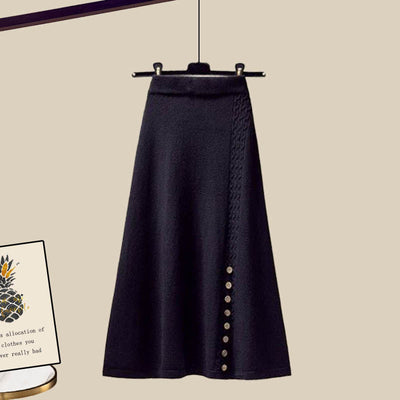 Conjunto de Falda y Suéter Elegante para Mujer Madura - Image 14