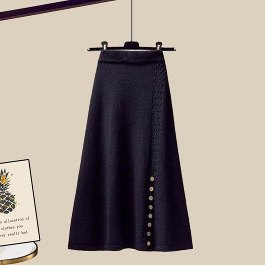 Conjunto de Falda y Suéter Elegante para Mujer Madura - Image 14