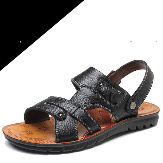 Sandalias de Cuero Genuino para Hombre con Suela Antideslizante Dual - Image 20