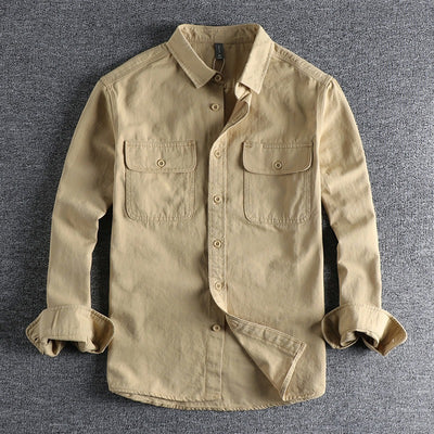 Camisa Overol Manga Larga con Diseño Moderno para Hombre - Image 8