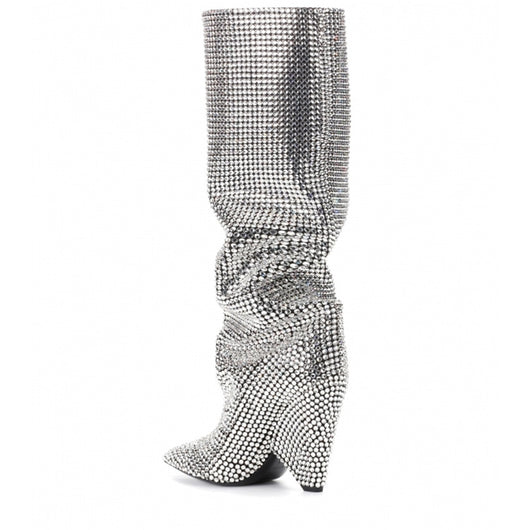 Botas Altas Brillantes con Tacón para Fiesta y Noche - Image 15