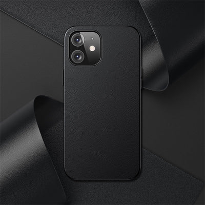 Funda de Cuero Magnética para iPhone 12 Mini Negro - Image 3