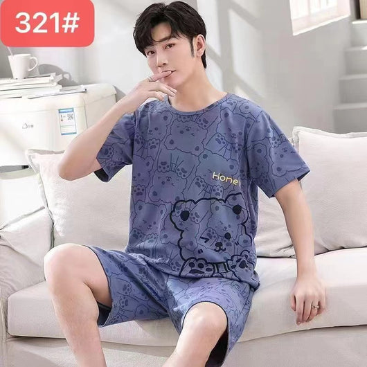 Conjunto Veraniego Hombre Estilo Coreano Manga Corta Holgado - Image 6