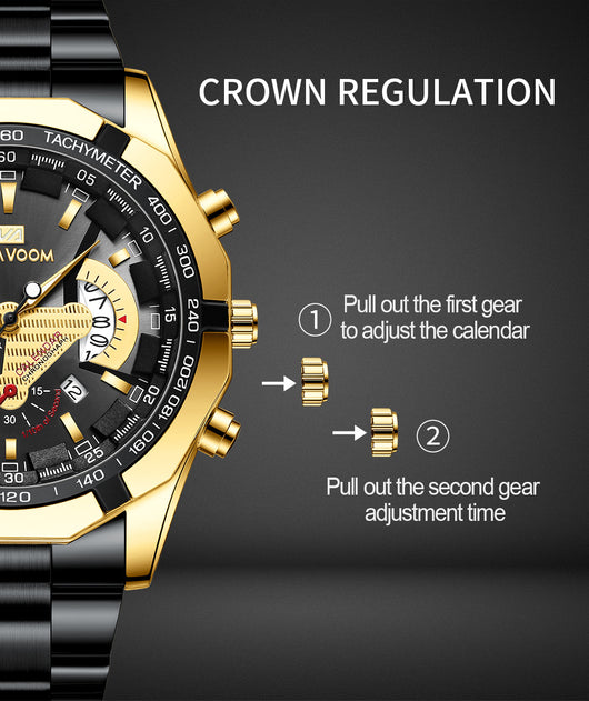 Reloj Deportivo Mecánico Multifunción con Esfera Luminosa - Image 8