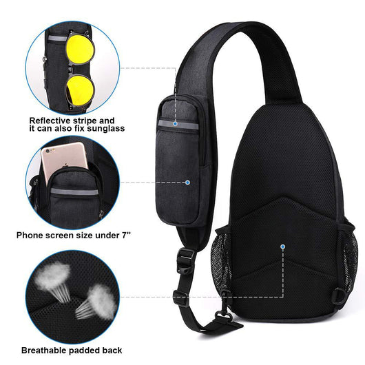 Bolsa de Pecho para Hombre - Mochila Bandolera Deportiva - Image 46