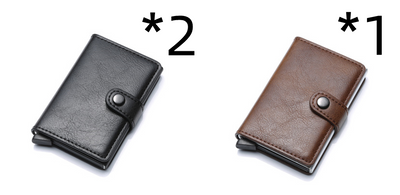 Billetera Vintage para Hombre con Protección RFID, Cuero y Aluminio - Image 17