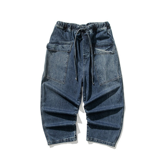 Pantalón Ancho Recto Estilo Japonés Talla Grande - Image 15