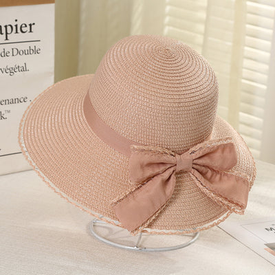 Sombrero de Paja Mesh con Cinta para Mujer Primavera Verano - Image 18