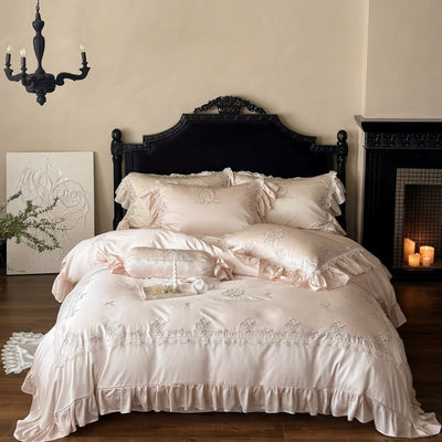 Juego de Cama Tencel de 4 Piezas para Niñas - Suave y Duradero - Image 5