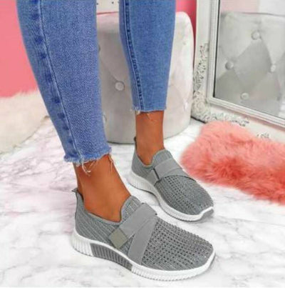 Zapatillas Deportivas Casuales Talla Grande con Detalles en Strass - Image 4