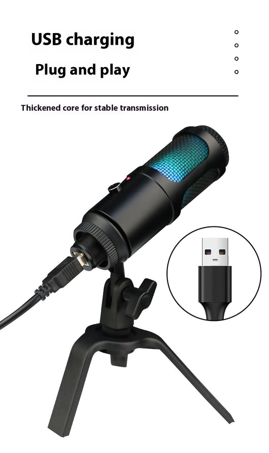 Micrófono Condensador RGB para Gaming, Streaming y Grabación Profesional - Image 22