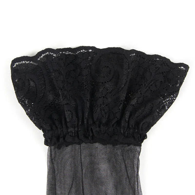 Medias de Encaje Negro Talla Grande con Ligas Estilo Europeo - Image 9