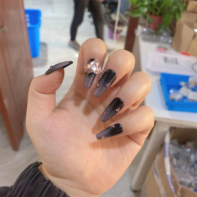 Uñas Postizas Adhesivas con Diseño de Bayas