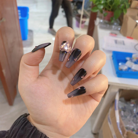Uñas Postizas Adhesivas con Diseño de Bayas