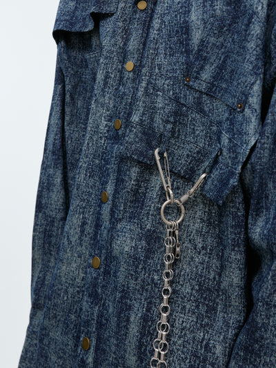Camisa Retro Oversize de Manga Larga - Image 11