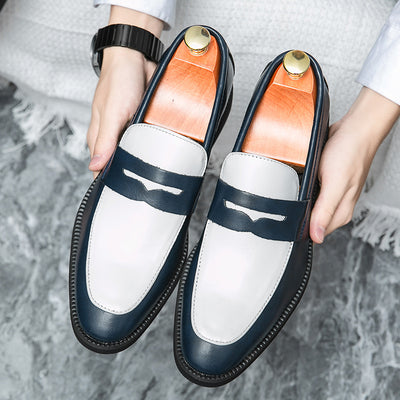 Zapatos Casual de Cuero Estilo Británico-Coreano sin Cordones - Image 7