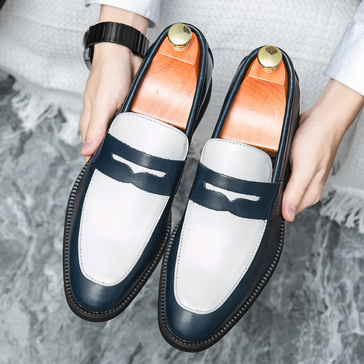 Zapatos Casual de Cuero Estilo Británico-Coreano sin Cordones - Image 7