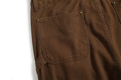 Pantalones Vaqueros Punk Wash Logging para Hombre - Corte Recto Ancho Outdoor - Image 8