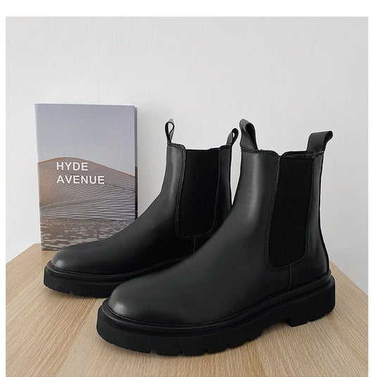 Botas Martin Chelsea Altas para Hombre Estilo Británico Clásico - Image 11