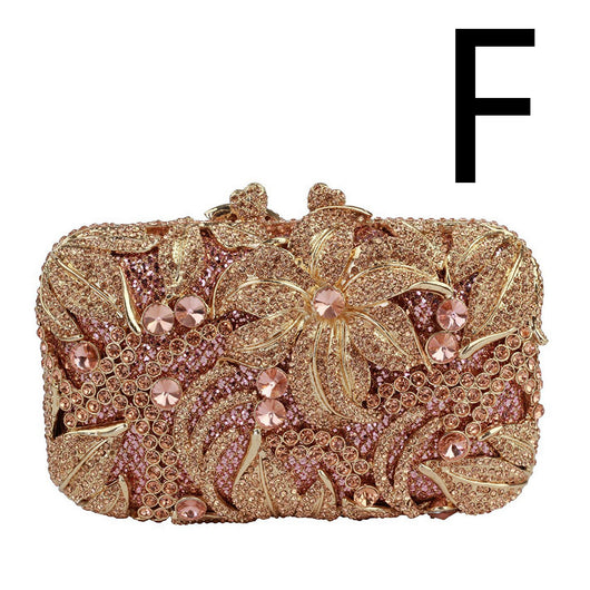Clutch Elegante con Flores y Cristales Brillantes - Image 19