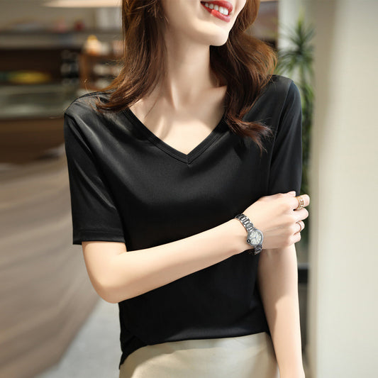 Blusa Suelta de Satén Francés Premium - Image 2