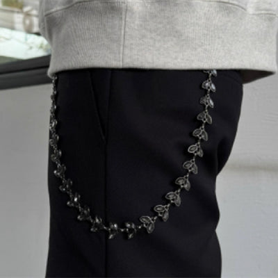 Cadena de Cintura Denim para Hombre con Dije de Plata Vine Negra - Image 5